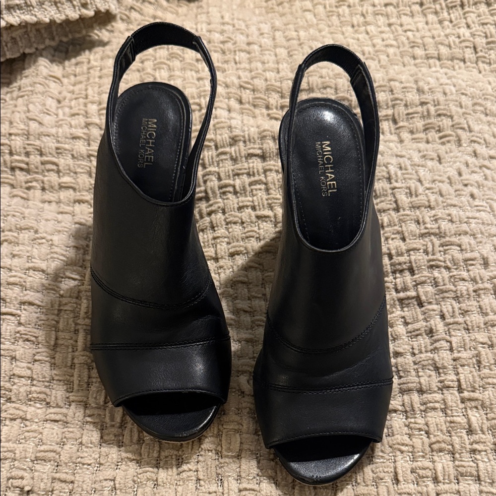 Michael Kors Elegant Black Slingback Heels